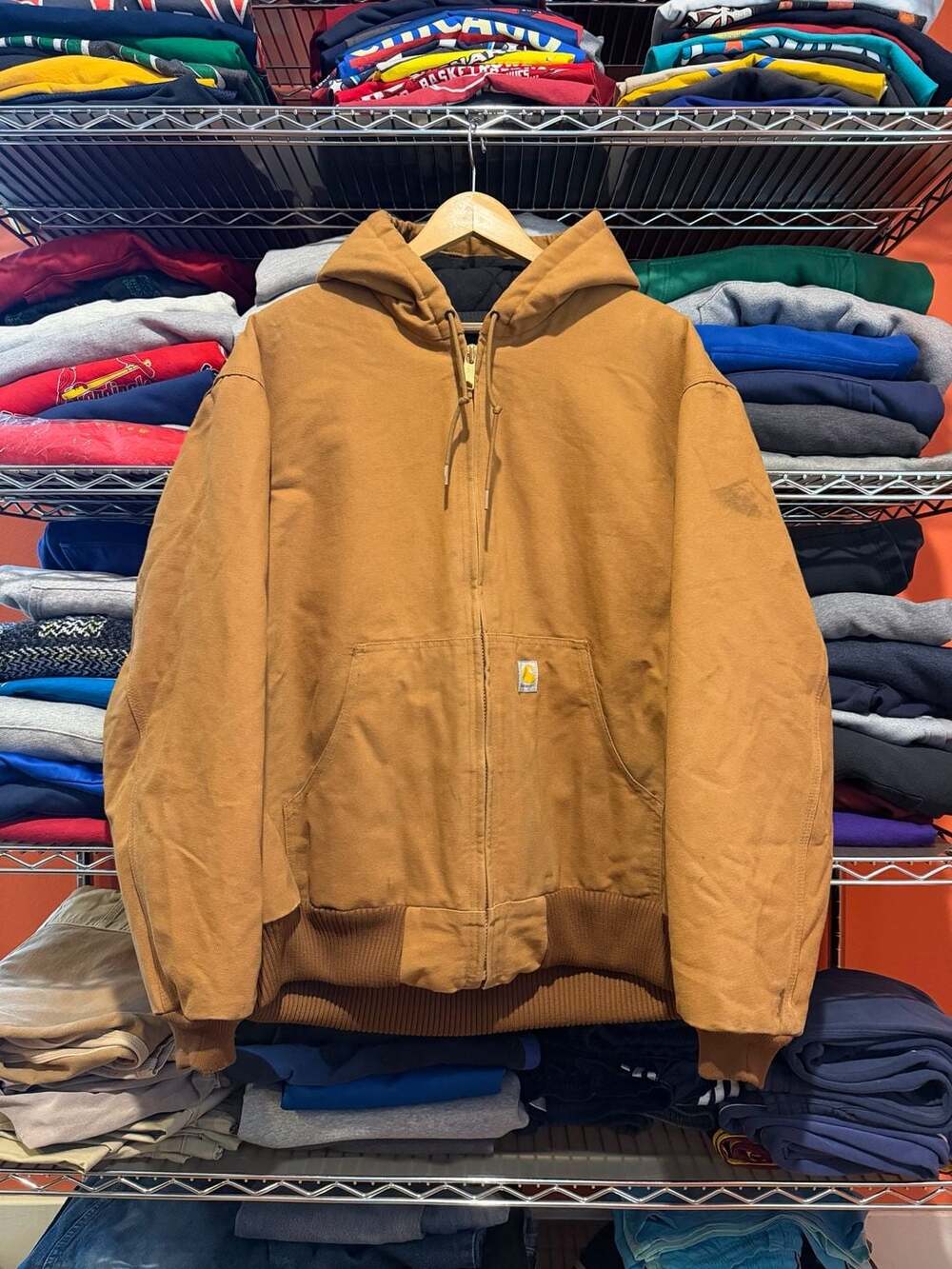 Carhartt Loose Fit Firm Duck Insulated Active Jacket Mens XL (Model 0J0140-M)